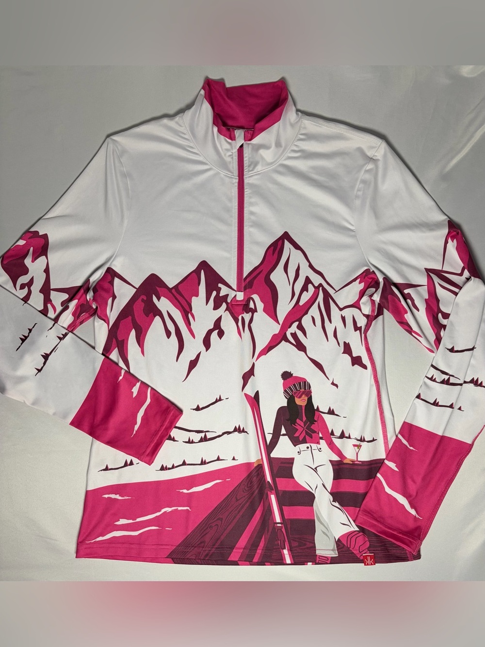Krimson Klover Après Anyone 1/4 Zip Mid-Layer Long Sleeve Womens Small Excellent